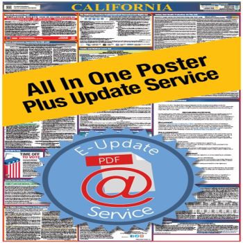 California All In One Poster + 3 Year E-Update Service