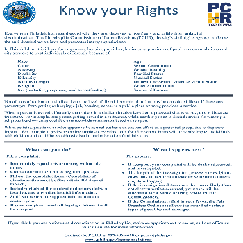 Philadelphia Know Your Rights Poster